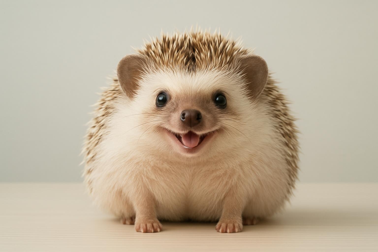 smiling hedgehog picture